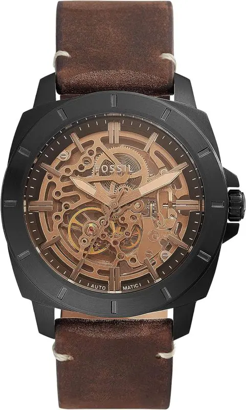 フォッシル(Fossil) PRIVATEER SPORT 機械式 ブラウンレザーウォッチ